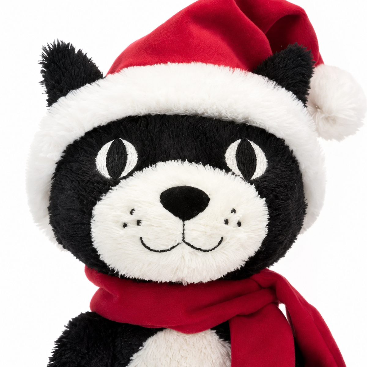 Christmas Lucky Cat Plush Toy – 33cm