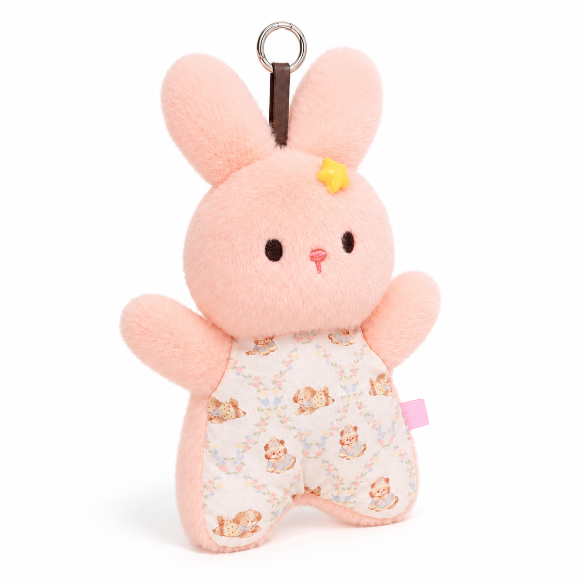 Pink Rabbit Plush Keychain – 18cm
