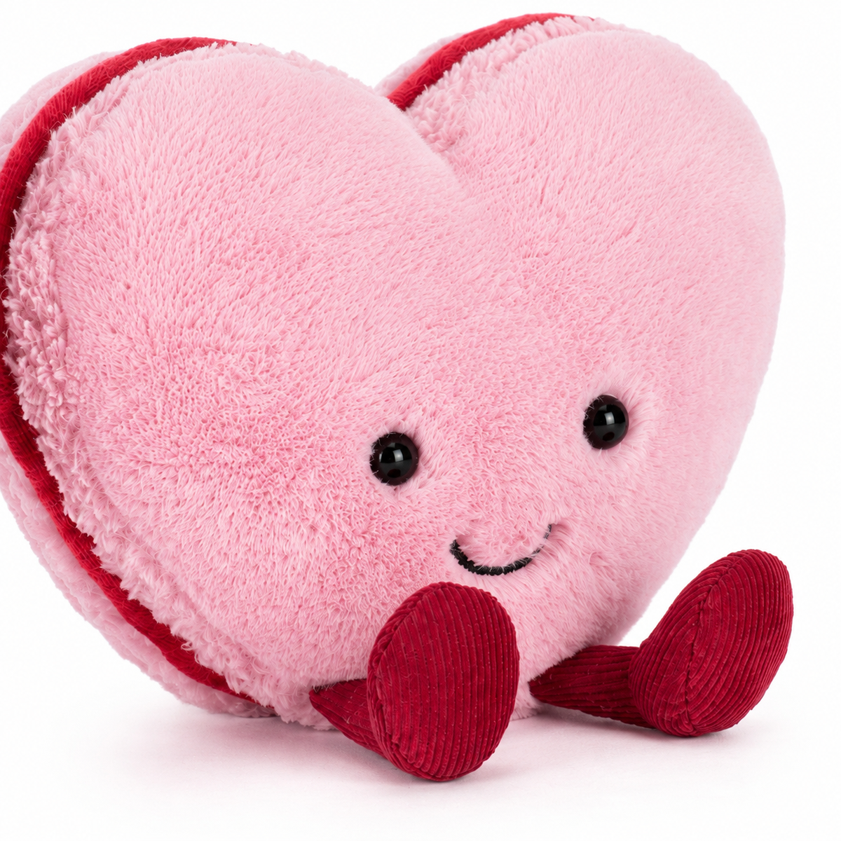 Love Macaron Pink Heart Plush Toy – 15cm