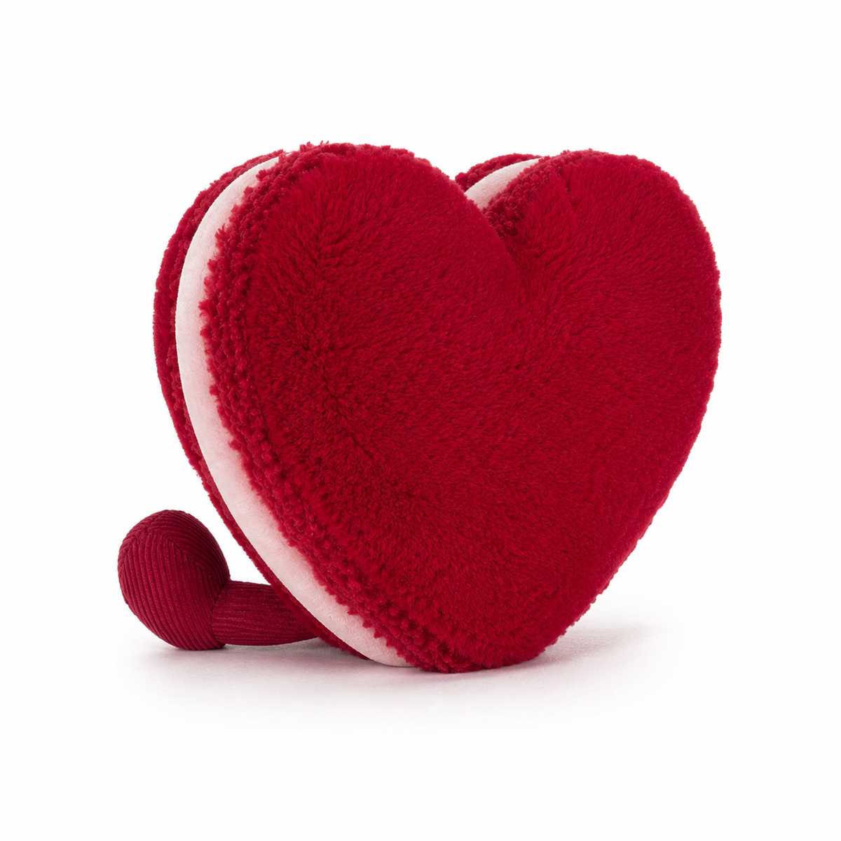 Love Macaron Red Heart Plush Toy – 15cm