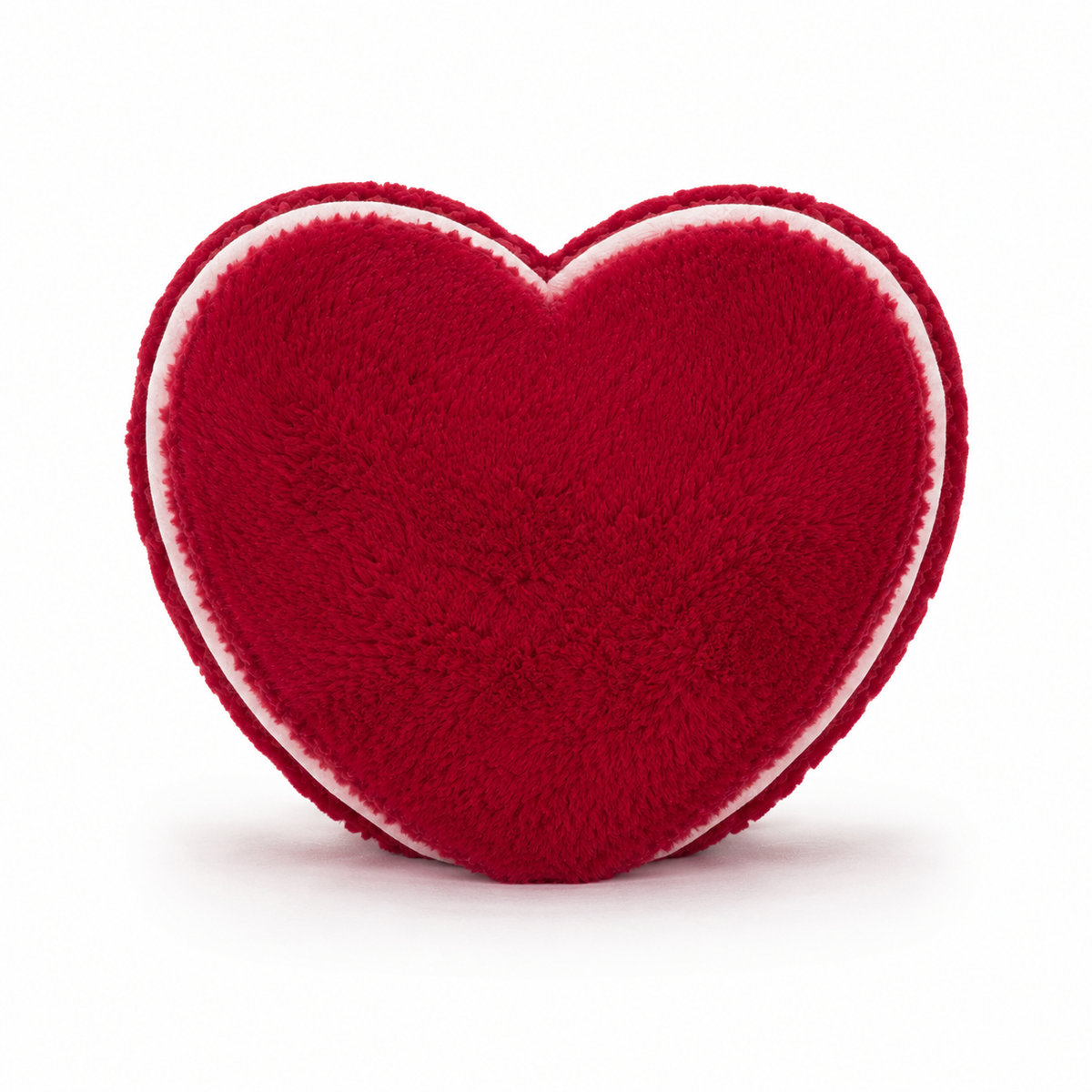 Love Macaron Red Heart Plush Toy – 15cm