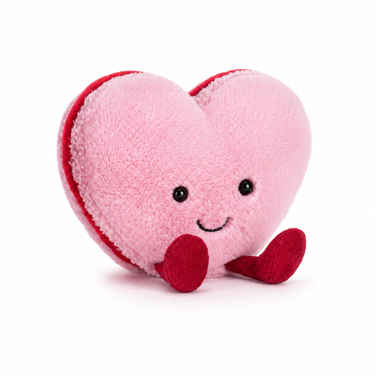 Love Macaron Pink Heart Plush Toy – 15cm