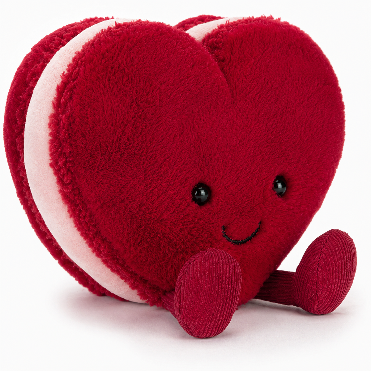 Love Macaron Red Heart Plush Toy – 15cm