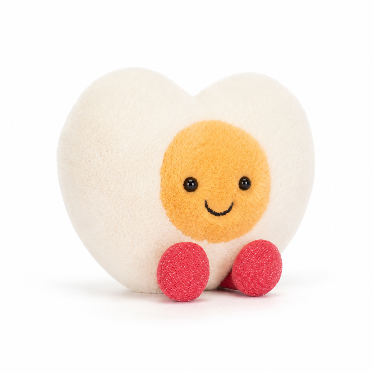 Love Boiled Egg Heart Plush Toy – 15cm
