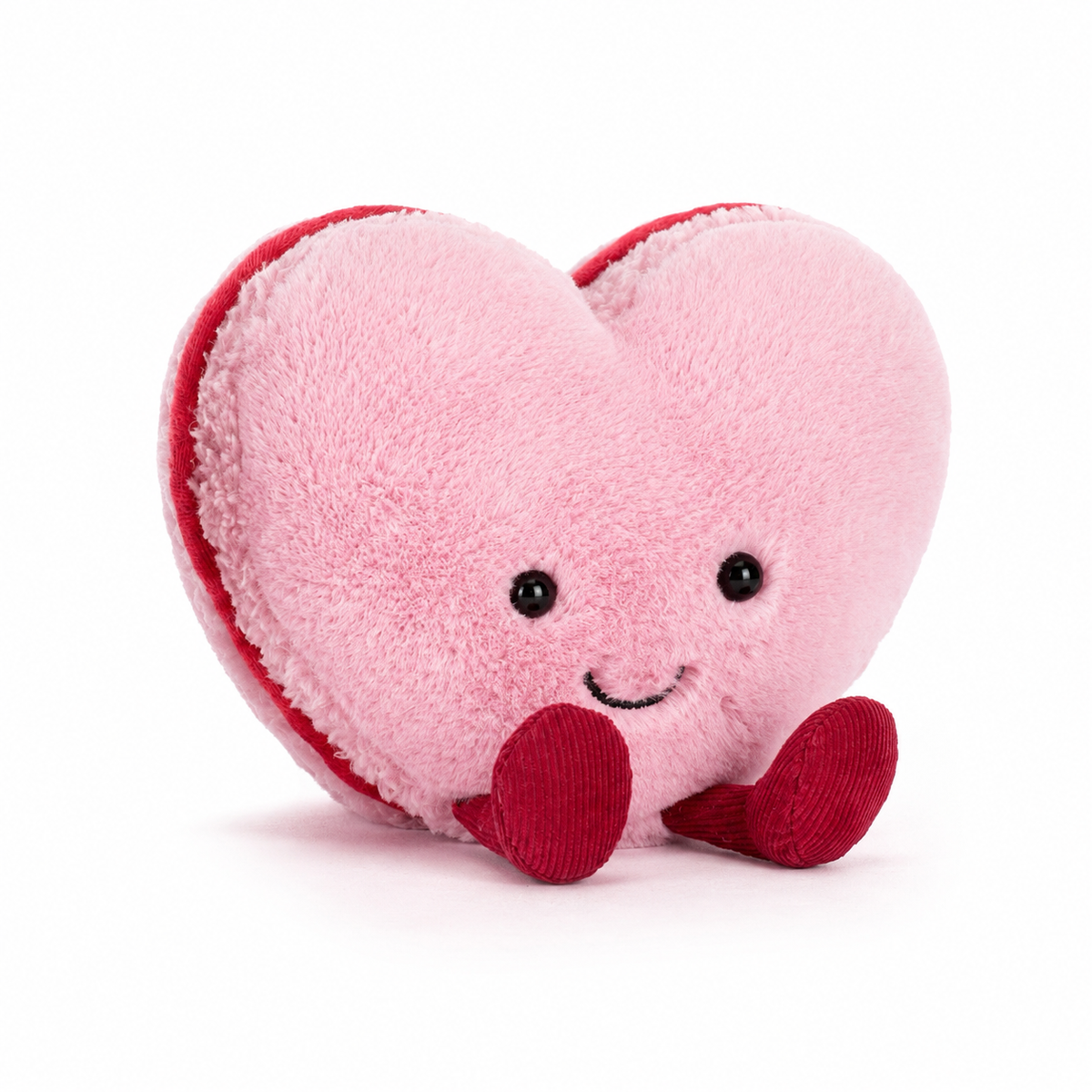 Love Macaron Pink Heart Plush Toy – 15cm