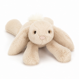 Smaggy Beige Lying Rabbit Plush Toy – 34cm