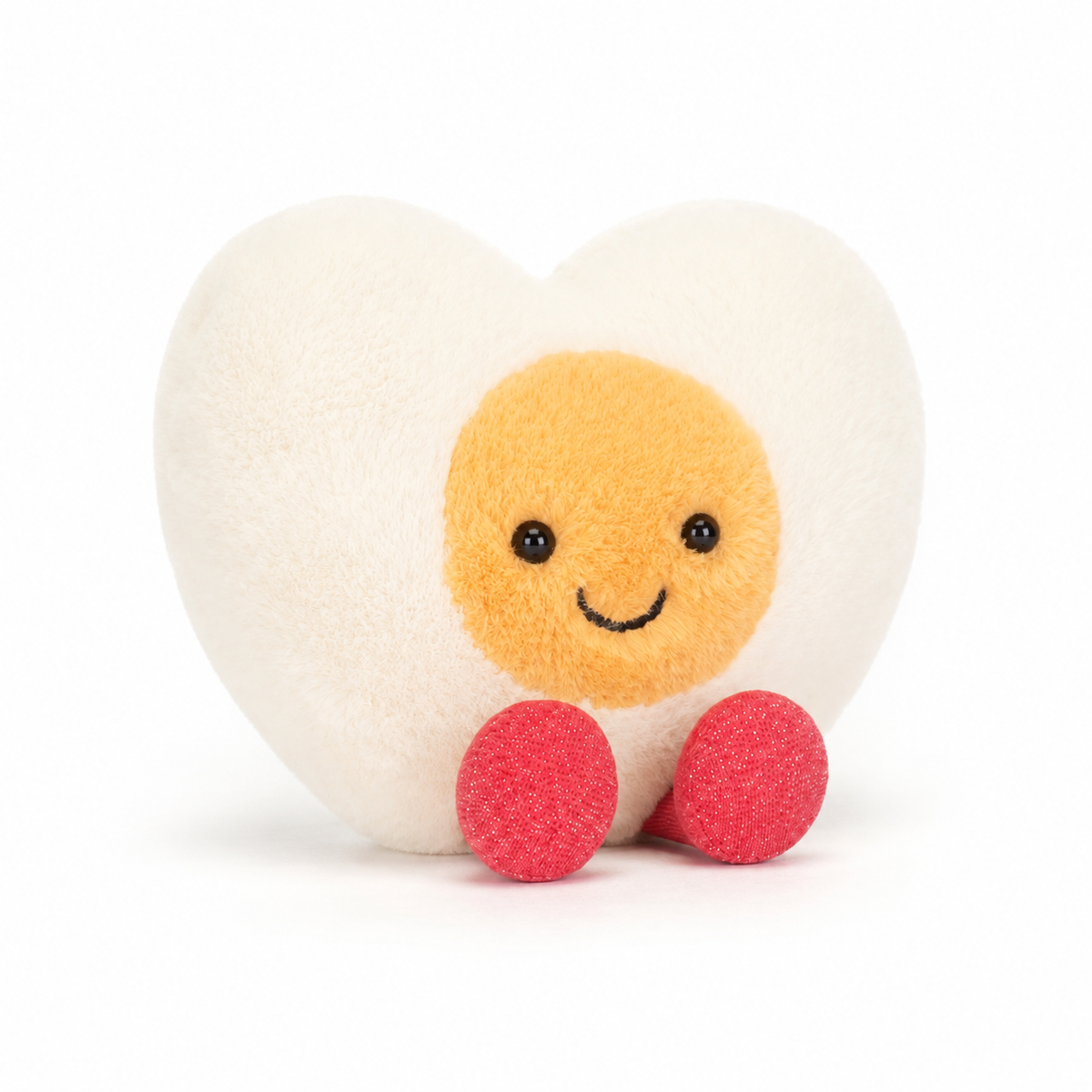 Love Boiled Egg Heart Plush Toy – 15cm