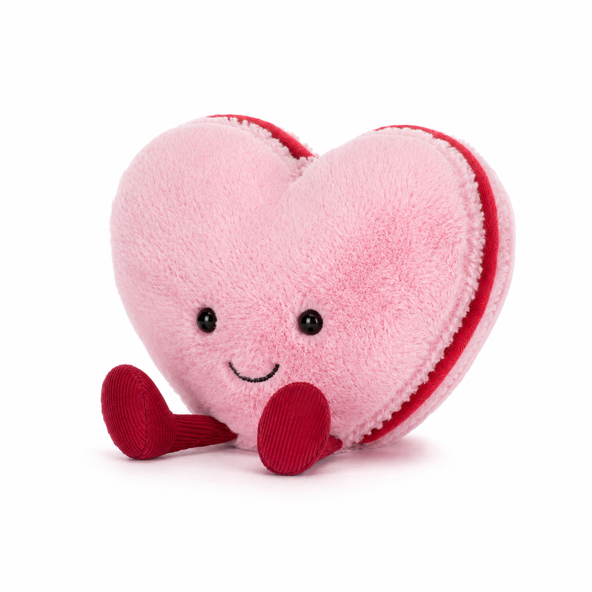 Love Macaron Pink Heart Plush Toy – 15cm