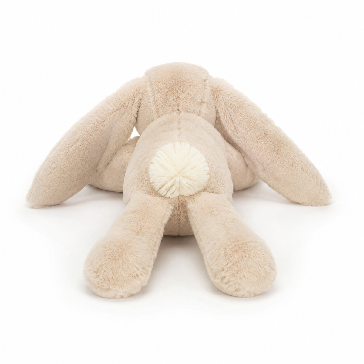 Smaggy Beige Lying Rabbit Plush Toy – 34cm