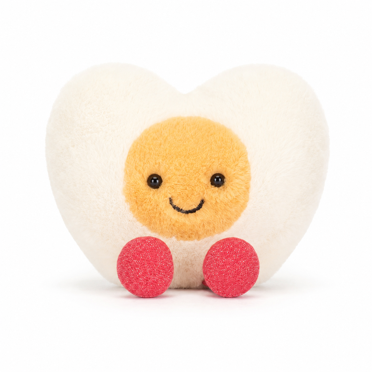 Love Boiled Egg Heart Plush Toy – 15cm