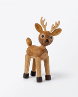 Wooden Deer Figure
