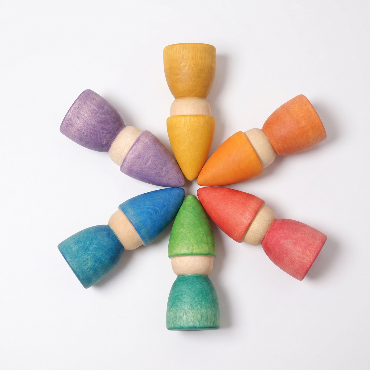 Wooden Rainbow Figure Set