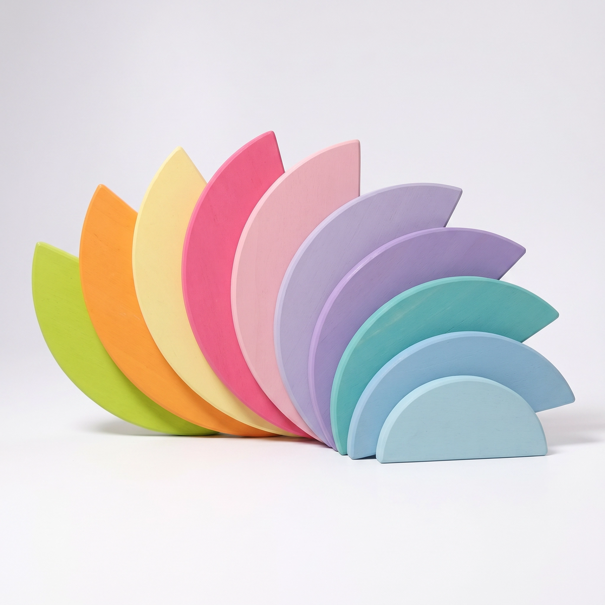 Wooden Pastel Semi Circle Set