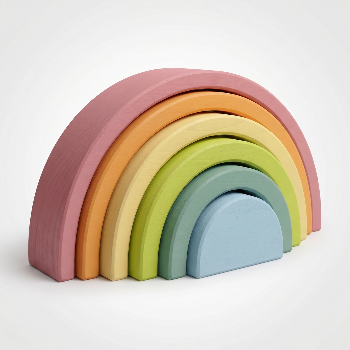 Small Wooden Rainbow, Pastel