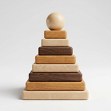 Natural Square Pyramid Stacker