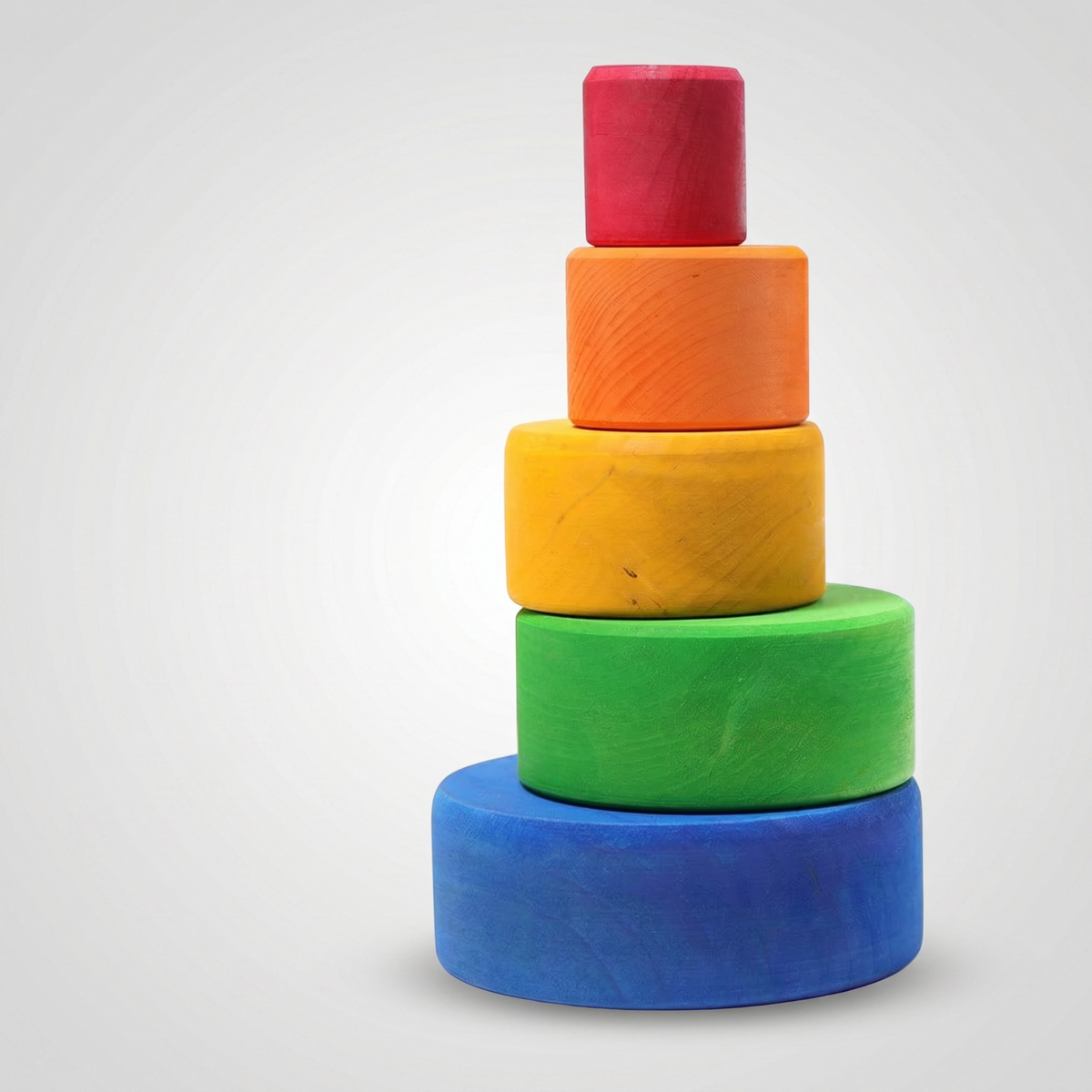 Rainbow Stacking Bowls Blue to Red