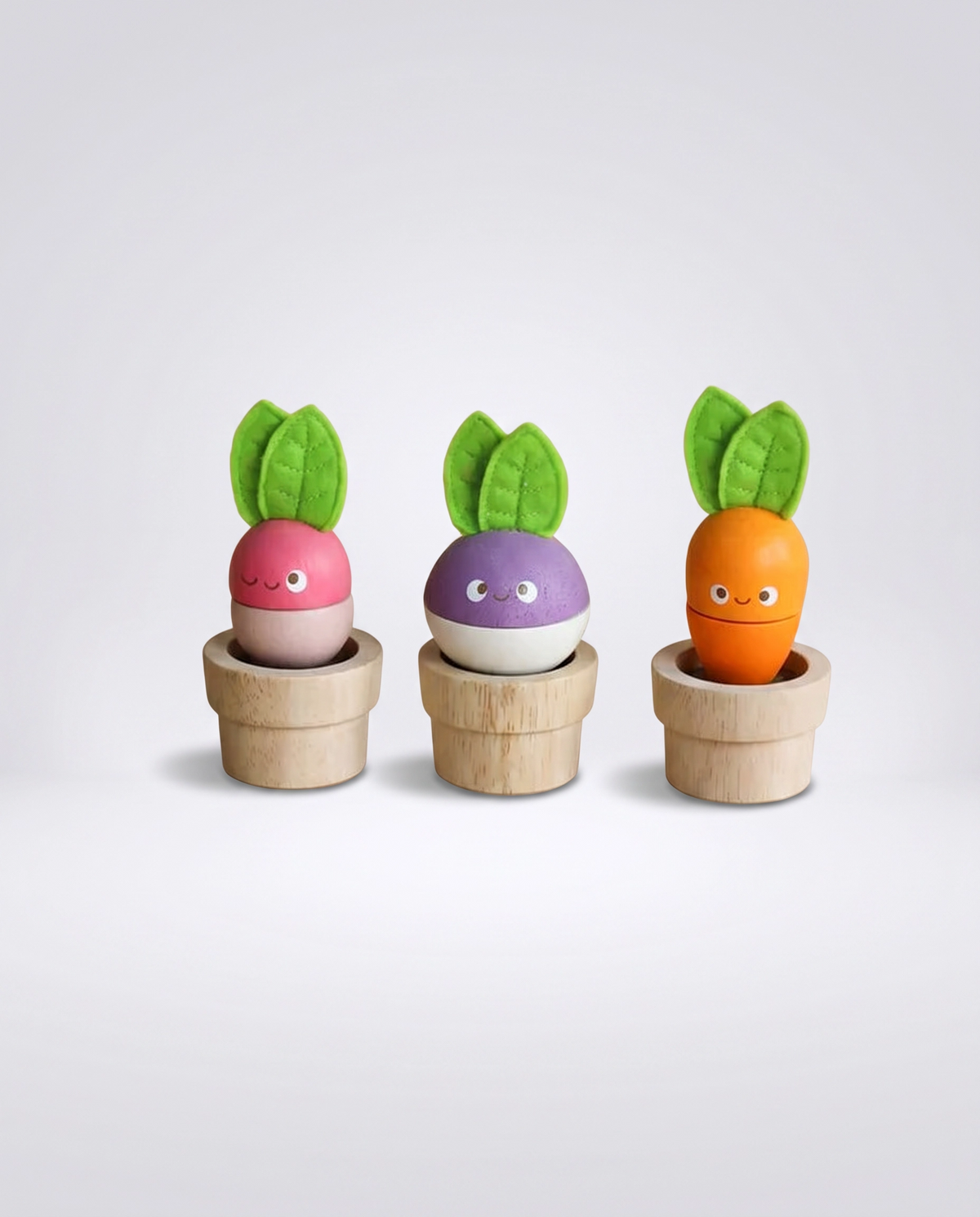 Stacking Wooden Veggies Pretend Play Food